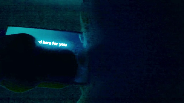 Video Reference: Automotive lighting, Underwater, Electric blue, Vehicle door, Font, Automotive exterior, Marine biology, Darkness, Gadget, Windshield