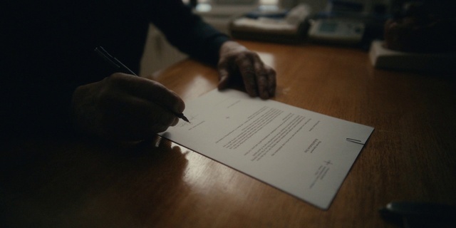 Video Reference: Table, Wood, Handwriting, Writing implement, Gesture, Office supplies, Office instrument, Flooring, Desk, Writing instrument accessory