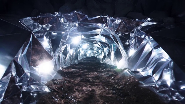 Video Reference: World, Art, Electric blue, Font, Space, Glass, Darkness, Pattern, Symmetry, Event