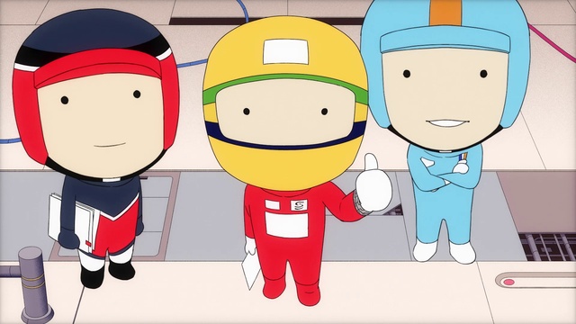 Video Reference: Cartoon, Facial expression, Vertebrate, White, Sharing, Product, Human, Happy, Standing, Interaction