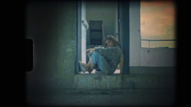 Video Reference: Window, Flash photography, Gesture, Rectangle, Tints and shades, Art, Darkness, Visual arts, Sitting, Room