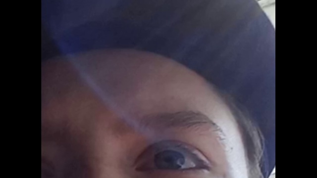 Video Reference: Eyelash, Electric blue, Selfie, Circle, Eyelash extensions, Flesh, Eye shadow, Macro photography, Portrait photography