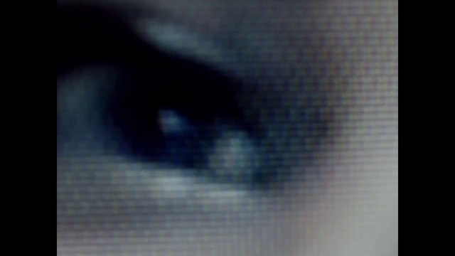 Video Reference: Head, Eye, Electric blue, Font, Event, Eyelash, Display device, Tree, Visual arts, Darkness