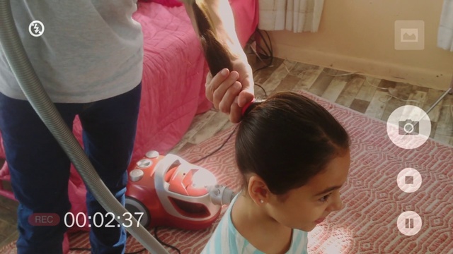 Video Reference: Joint, Skin, Arm, Ear, Eyelash, T-shirt, Black hair, Elbow, Wrist, Human leg