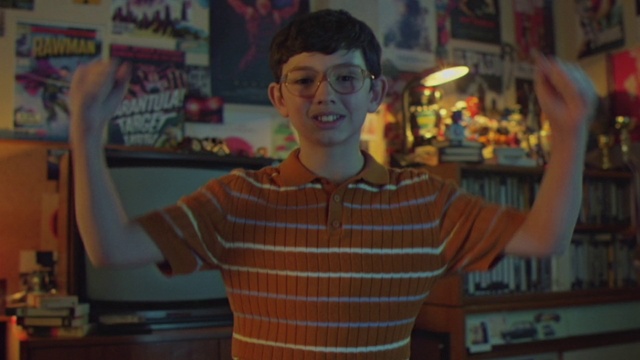 Video Reference: Glasses, Vision care, Shirt, World, Sleeve, Gesture, Eyewear, Finger, Happy, T-shirt