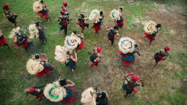 Video Reference: Green, Toy, Lawn ornament, Grass, Social group, Biome, Red, Recreation, Fun, Groundcover