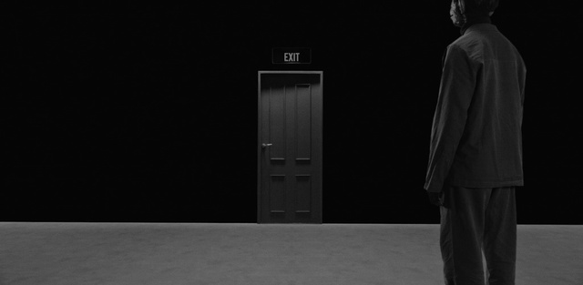 Video Reference: Door, Flash photography, Sleeve, Grey, Wood, Darkness, Home door, Street fashion, Door handle, Event