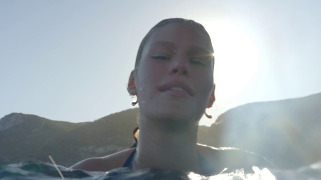 Video Reference: Sky, Neck, Jaw, Flash photography, Gesture, Happy, Eyewear, Landscape, Travel, Horizon