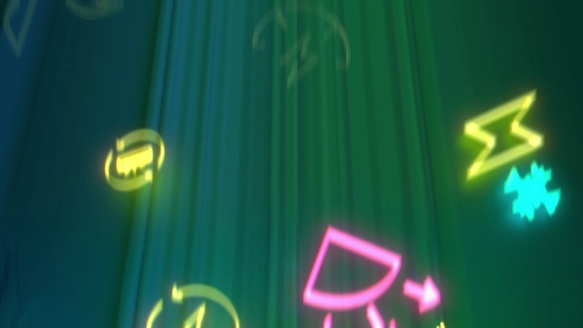 Video Reference: Automotive lighting, Font, Electric blue, Pattern, Magenta, Graphics, Symbol, Number, Neon, Macro photography