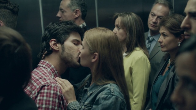 Video Reference: Forehead, Hair, Outerwear, Shirt, Organ, Gesture, Flash photography, Interaction, Tartan, Kiss