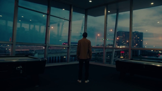 Video Reference: Building, Sky, Automotive lighting, Tints and shades, Glass, City, Tower block, Vehicle door, Darkness, Road