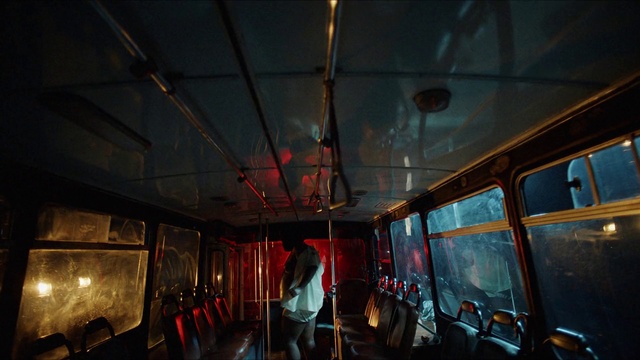 Video Reference: Window, Mode of transport, Chair, Electricity, Building, Ceiling, Event, Darkness, Public transport, City