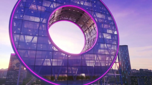Video Reference: Sky, World, Purple, Entertainment, Pink, Plant, Violet, Building, Visual effect lighting, Leisure