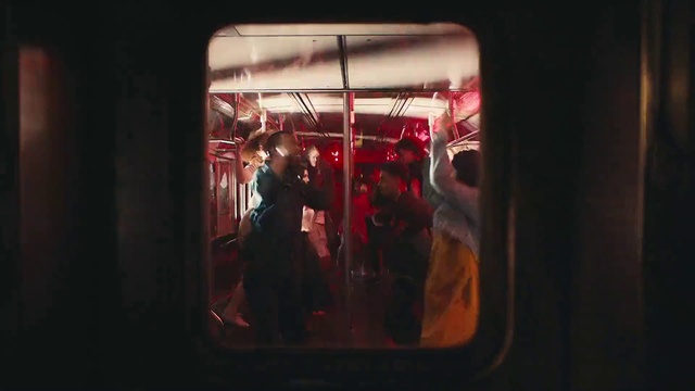 Video Reference: Automotive lighting, Art, Window, Tints and shades, Magenta, Glass, Darkness, Event, Room, Flash photography