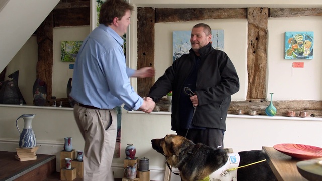 Video Reference: Dog, Picture frame, Carnivore, Collar, Dog breed, Companion dog, Working animal, Event, Leash, Belt