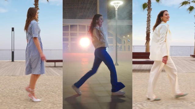 Video Reference: Hairstyle, Sky, White, Light, Azure, Flash photography, Fashion, Lighting, Sleeve, Standing