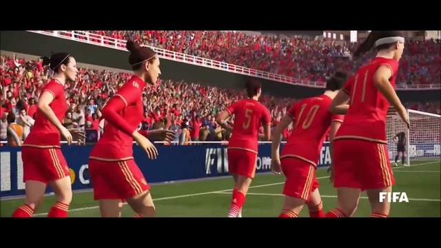 Video Reference: Sports uniform, Sports equipment, Player, Ball game, Plant, Fan, Thigh, Red, Sportswear, Competition event