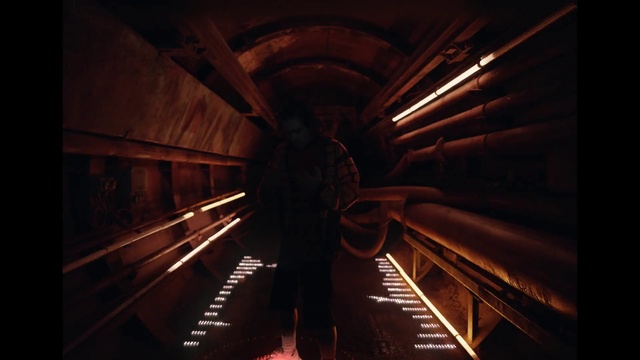 Video Reference: Flash photography, Automotive lighting, Wood, Tunnel, Symmetry, Tints and shades, Darkness, Ceiling, Midnight, Sky