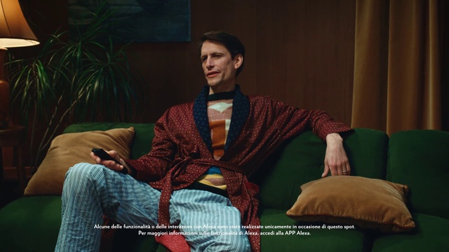 Video Reference: Human, Sleeve, Couch, Comfort, Fashion design, Plant, Houseplant, Event, Formal wear, Entertainment