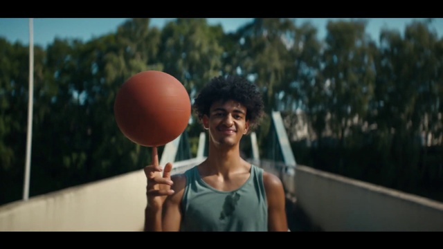 Video Reference: Glasses, Smile, Sky, Plant, People in nature, Balloon, Flash photography, Dress, Tree, Happy