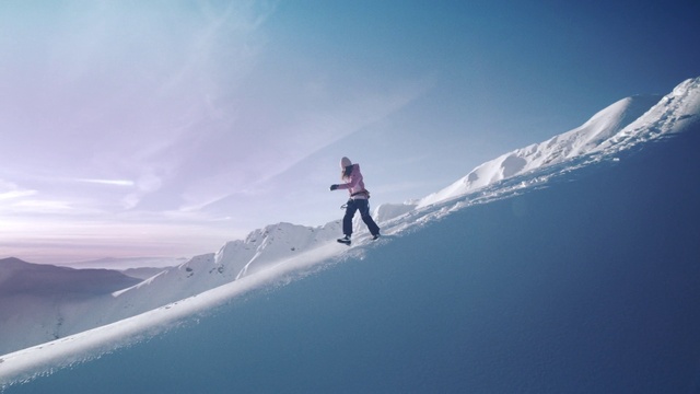 Video Reference: Cloud, Sky, Snow, Mountain, Sports equipment, Slope, Outdoor recreation, Ice cap, Ski Equipment, Terrain