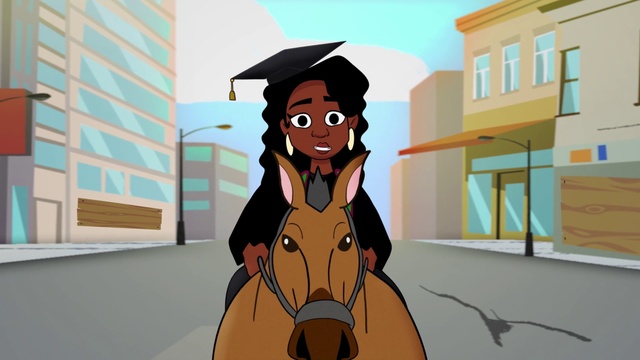 Video Reference: Cartoon, Window, Gesture, Art, Sharing, Mortarboard, Animated cartoon, Fun, Graphics, Animation
