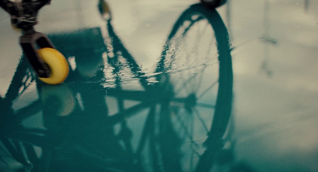Video Reference: Bicycle, Wheel, Bicycles--Equipment and supplies, Bicycle frame, Crankset, Bicycle handlebar, Bicycle wheel, Bicycle tire, Automotive tire, Blue