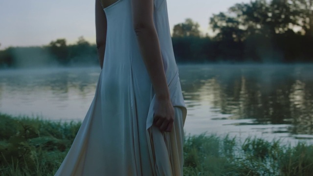 Video Reference: Water, Plant, Sky, Dress, Lake, People in nature, Wood, Grass, Tree, Natural landscape