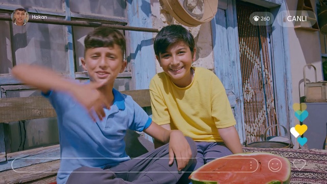 Video Reference: Smile, Citrullus, Happy, Tableware, Watermelon, Leisure, Sharing, Table, Shorts, Fun