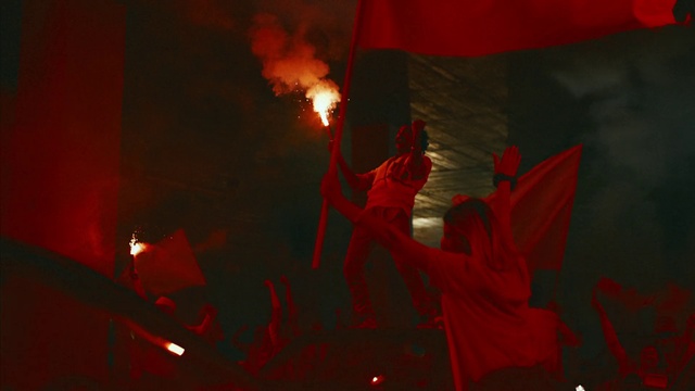 Video Reference: Orange, Gesture, Event, Performing arts, Heat, Magenta, Entertainment, Font, Flag, Fun