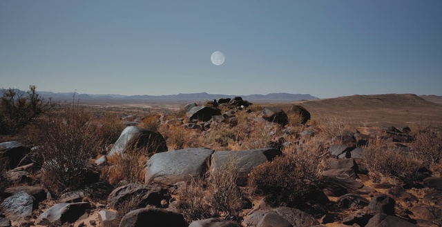 Video Reference: Sky, Plant community, Plant, Mountain, Cloud, Bedrock, Natural landscape, Moon, Plain, Horizon