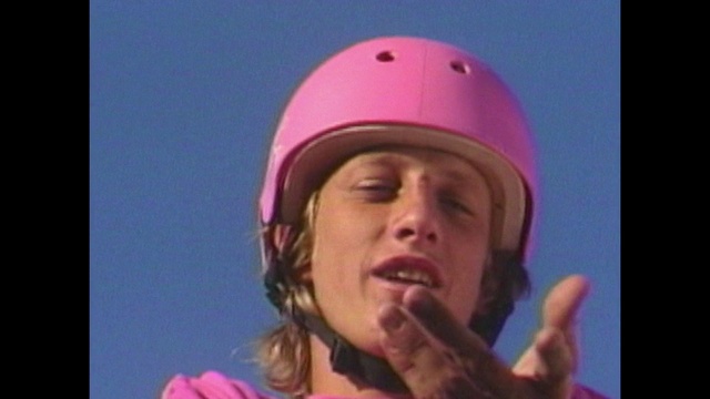 Video Reference: Face, Forehead, Nose, Hair, Head, Chin, Helmet, Eyebrow, Arm, Eye