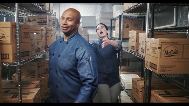 Video Reference: Smile, Workwear, Flash photography, Dress shirt, Gas, Engineering, Wood, Machine, Space, Job