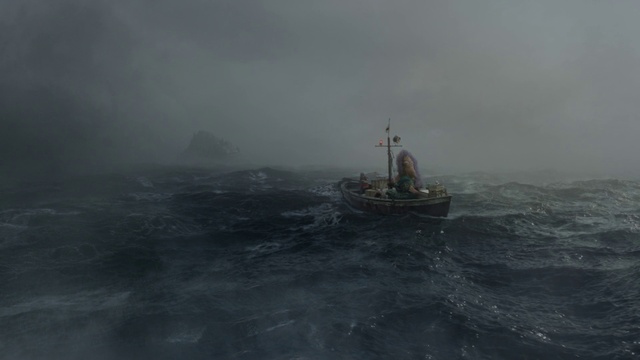 Video Reference: Water, Boat, Sky, Watercraft, Fog, Fluid, Atmospheric phenomenon, Vehicle, Ship, Calm