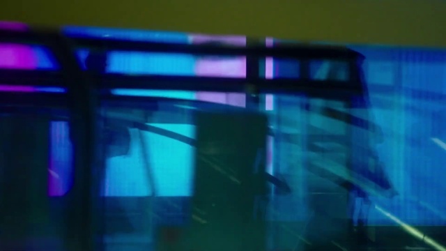 Video Reference: Automotive lighting, Rectangle, Tints and shades, Electric blue, Glass, Magenta, Transparent material, Symmetry, Visual effect lighting, Darkness
