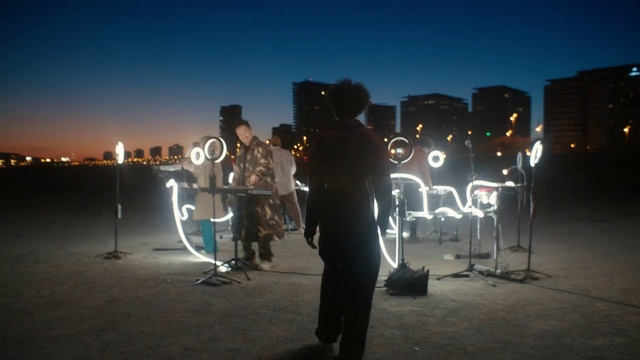 Video Reference: Sky, Light, Lighting, Gesture, Event, Fun, Midnight, Crowd, Leisure, Landscape