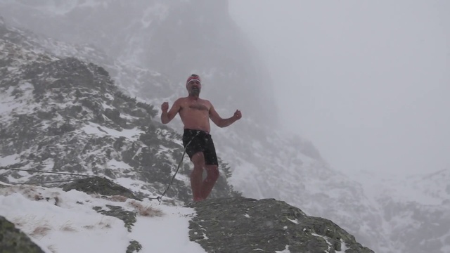 Video Reference: Shorts, Mountain, Outdoor recreation, Atmospheric phenomenon, Freezing, Terrain, Slope, Mountainous landforms, Sky, Recreation