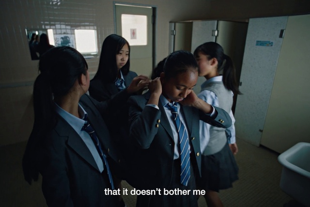 Video Reference: School uniform, Coat, Gesture, Event, Tie, Suit, Formal wear, White-collar worker, Job, Uniform