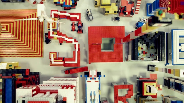 Video Reference: Property, White, Toy, Orange, Interior design, Building sets, Architecture, Red, Rectangle, Lego