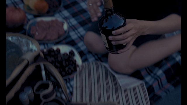 Video Reference: Hand, Tableware, Tartan, Drinkware, Bottle, Textile, Gesture, Finger, Plaid, Wine