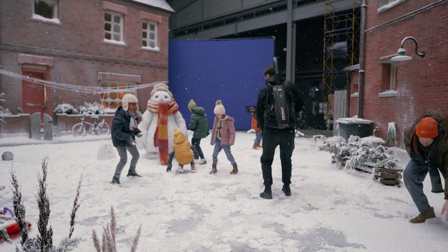 Video Reference: Snow, Plant, Building, Window, Neighbourhood, Freezing, Leisure, Winter, Fun, City