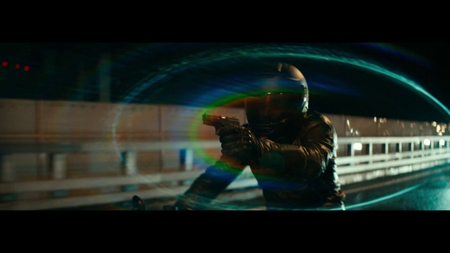 Video Reference: Entertainment, Visual effect lighting, Electric blue, Art, Event, Font, Fictional character, Performing arts, Darkness, Fun