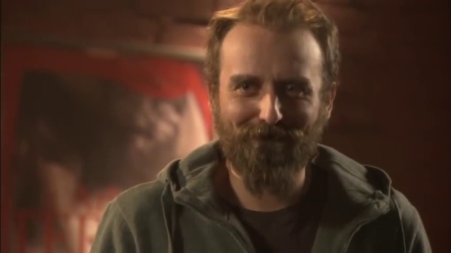 Video Reference: Forehead, Eyebrow, Beard, Jaw, Flash photography, Smile, Collar, Moustache, Facial hair, Fun