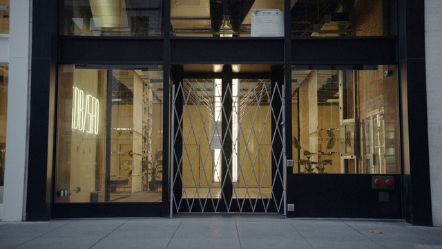 Video Reference: Door, Fixture, Building, Wood, Interior design, Facade, Symmetry, Flooring, Tints and shades, Glass