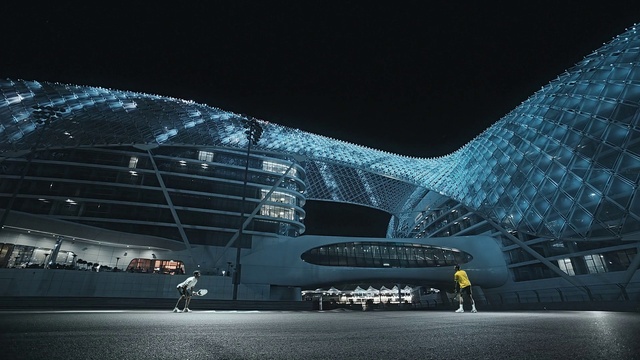 Video Reference: Naval architecture, Building, Sky, City, Midnight, Darkness, Headquarters, Window, Science, Automotive design