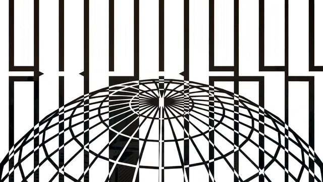 Video Reference: White, Black, Font, Line, Art, Symmetry, Tints and shades, Pattern, Monochrome, Parallel