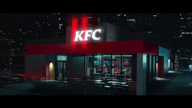 Video Reference: Rectangle, Font, Automotive lighting, Gas, Facade, Magenta, Darkness, Space, Tints and shades, Neon