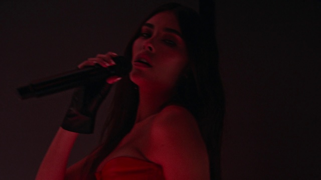 Video Reference: Lip, Chin, Microphone, Mouth, Eyelash, Flash photography, Human body, Musician, Music, Performing arts