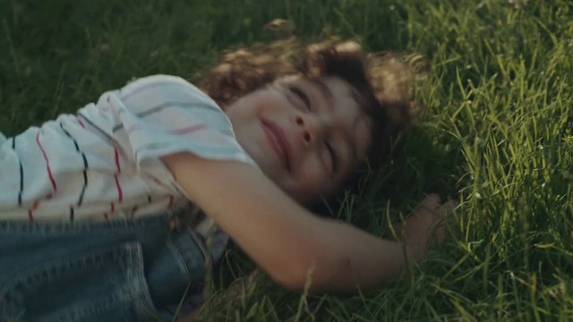 Video Reference: People in nature, Happy, Smile, Plant, Grass, Meadow, Grassland, Grass family, Lawn, Child