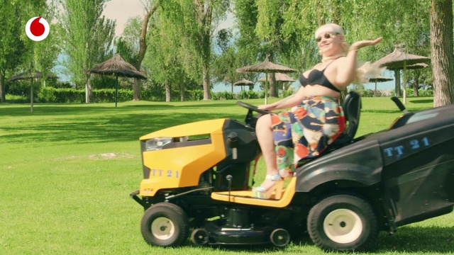 Video Reference: Tire, Wheel, Golf cart, Plant, Automotive tire, Vehicle, Green, Tree, Motor vehicle, Shorts